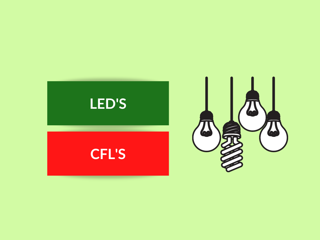 Differences between LED's and CFL's