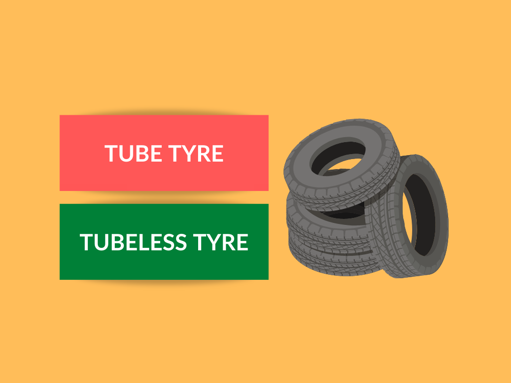 difference between tube tyre vs tubeless tyre