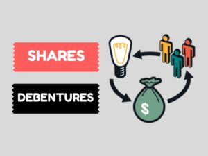 shares and debentures