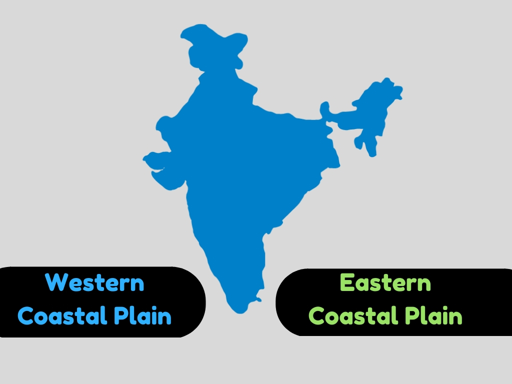 Difference between Eastern Coastal Plain and Western Coastal Plain