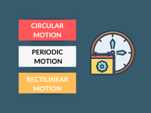 DIFFERENCES BETWEEN CIRCULAR MOTION,PERIODIC MOTION,RECTILINEAR MOTION
