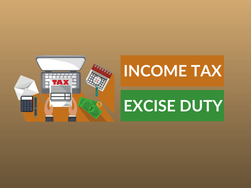 Difference between income tax and excise duty