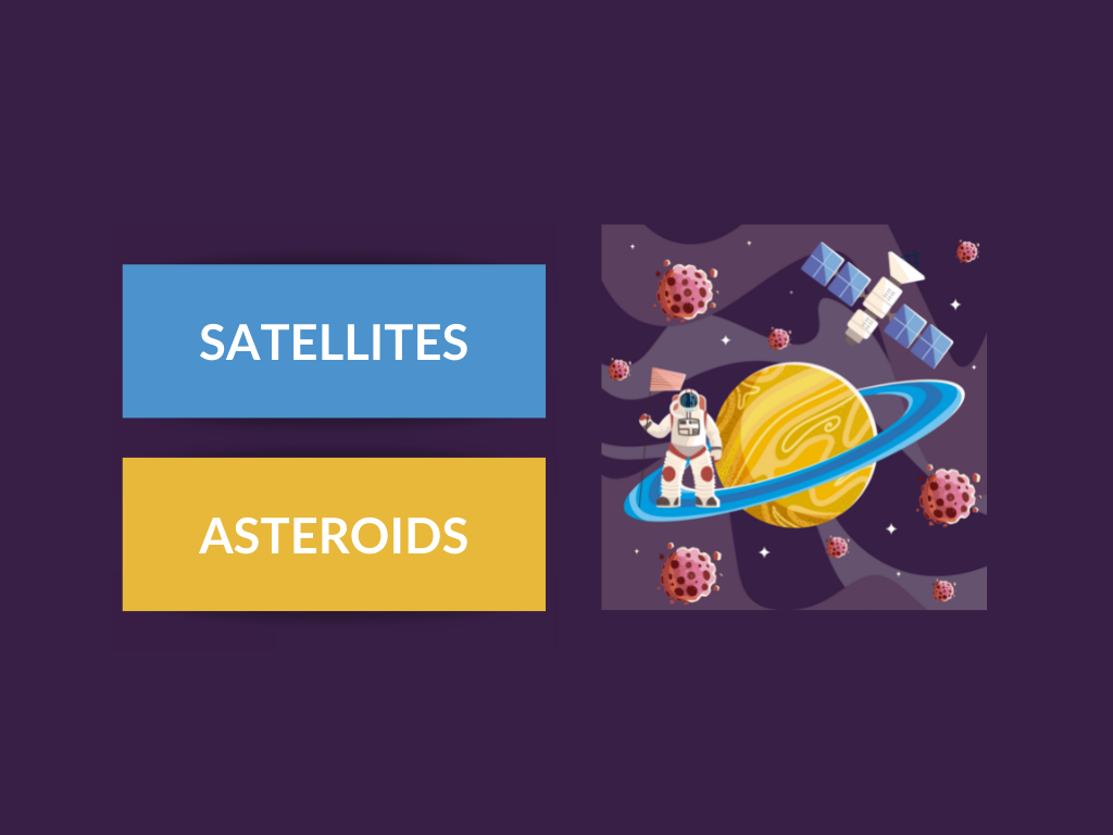 DIFFERENCES BETWEEN SATELLITES AND ASTEROIDS