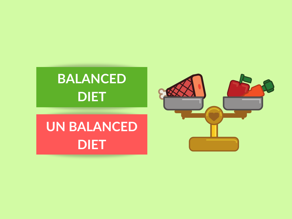 DIFFERENCES BETWEEN BALANCED DIET AND UN- BALANCED DIET