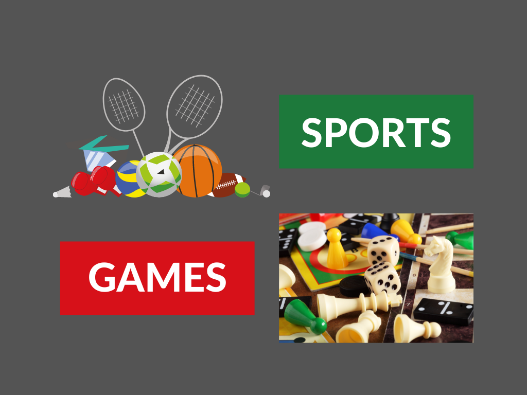 differences between sports and games