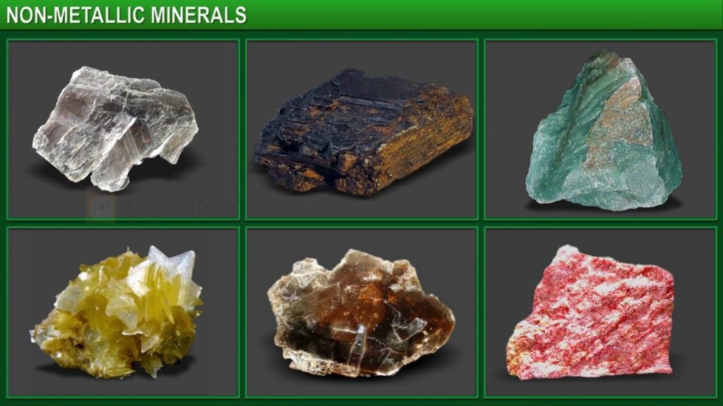 difference between Metallic and Non-Metallic Minerals