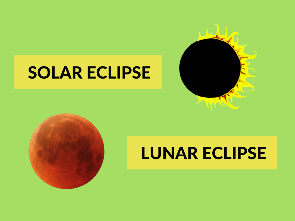 difference between solar eclipse and lunar eclipse